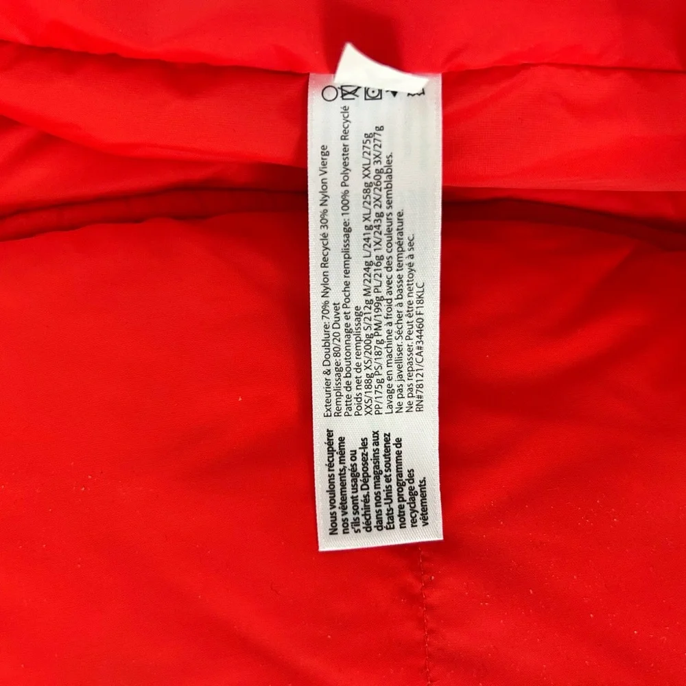 Eileen Fisher Red Lory Puffer Coat Jacket Medium - Picture 4 of 8